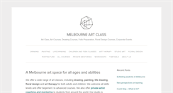 Desktop Screenshot of melbourneartclass.com
