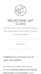 Mobile Screenshot of melbourneartclass.com